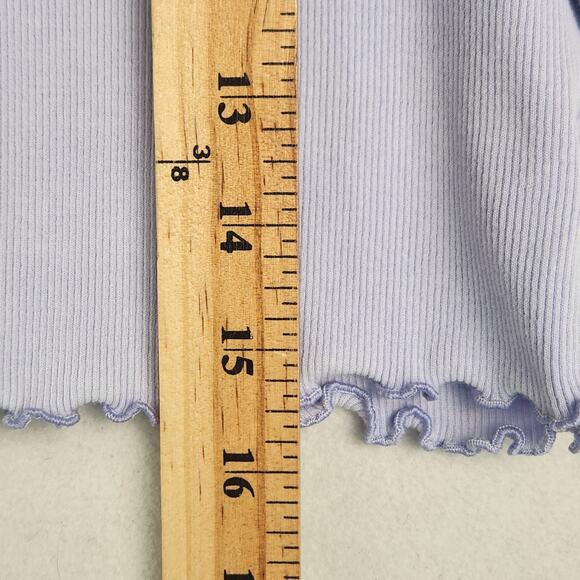 Seriously Soft Aeropostale Baby Dee Top Womens L Lilac Sun Graphic Cropped - Picture 14 of 16